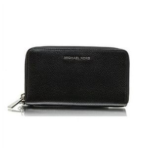 Billetera Michael Kors Pulsera De Cuero Negro Grande Para Mujer 32F6Sm9E3L001