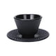 thumbnail image 2 of Tazas De Té De Hierro Fundido Set Delicada Taza De Té Creativa De Té Taza De Té Con Platillo Redondo, 2 of 5