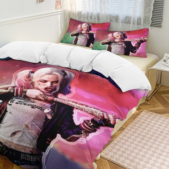 Harley Quinn 3-Piece Bedding Set Soft Warm And Comfortable Bed Set