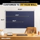 thumbnail image 4 of Azulejos de pared de fieltro WallHero, 15 unidades, 150 x 150 cm, color azul, para oficina, 4 of 8