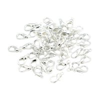 Bothyi - 50 Piezas Broches De Langosta Pequeños Aleación De Zinc Para Manualidades Collar Plata