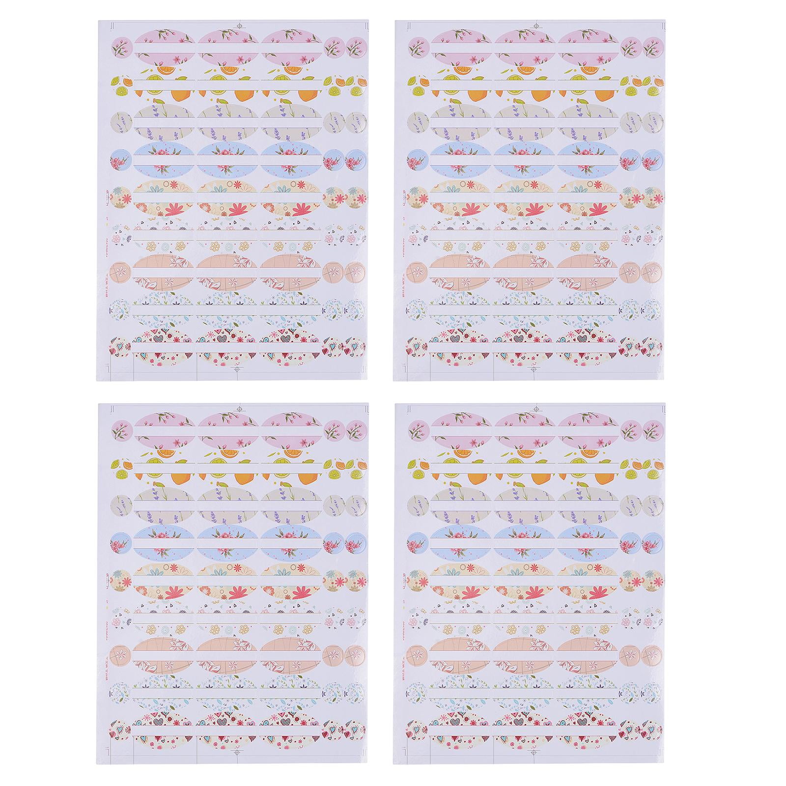 Magideal - Pegatinas Etiquetas De Papel Fabricación De Tarjetas Etiquetas Adhesivas Etiquetas De Botellas De Perfume Para Envolver Regalos Festival De Cumpleaños