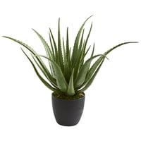 Nearly Natural - Planta Artificial De Aloe Casi Natural Para Uso En Interiores