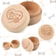thumbnail image 4 of Caja de madera para guardar pelo de mascota, recuerdo de madera para mascotas, regalo para guardar pelo de gato, perro, dientes, uñas, cenizas (diseño de corazón), 4 of 7
