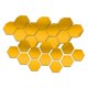 thumbnail image 4 of 60Pcs 3D Hexágono Acrílico Espejo Pegatinas De Pared DIY Decoración De Pared Oro 40x23cm, 4 of 5