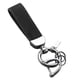 thumbnail image 1 of PU Cuero Llavero Decoración Regalo Llavero Clip Para Mochila Monedero Bolso Negro, 1 of 5