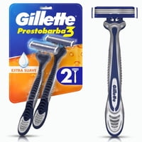 Máquina De Afeitar Desechable Prestobarba3 Con Afeitadas Suaves 2 Un Gillette