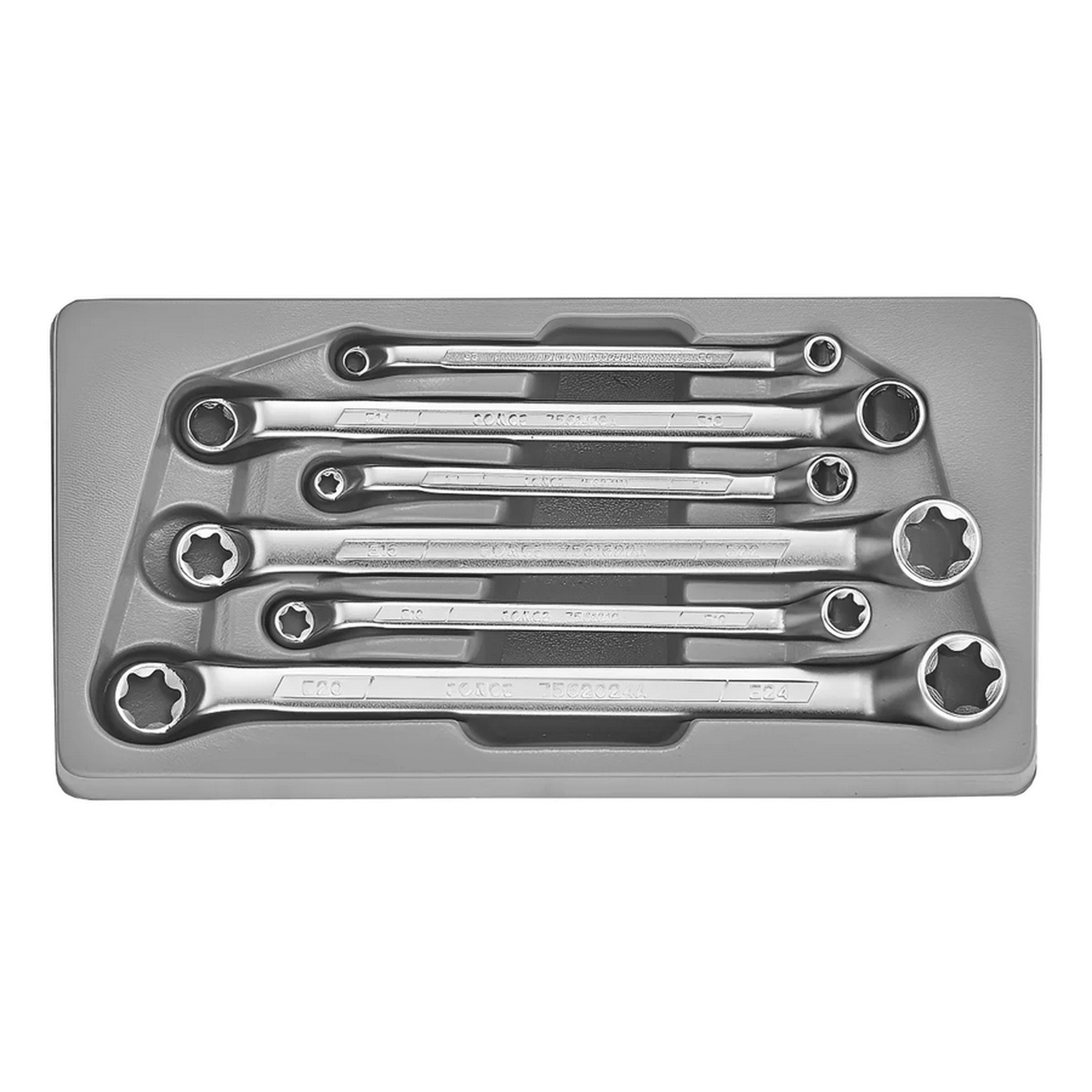 Genérico - Juego De Llaves Corona Torx Acodada E6-e24 (5065), Force