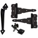thumbnail image 3 of Kit de herrajes para puertas National Hardware Black Steel, paquete de 1, 3 of 4