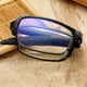thumbnail image 5 of Gafas de lectura portátiles plegables TR para hombres y mujeres, gafas de lectura antiguas con película azul, 5 of 5