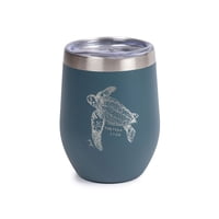 Atakama Outdoor - Vaso Térmico 350 Ml Azul Petróleo Tortuga Laúd