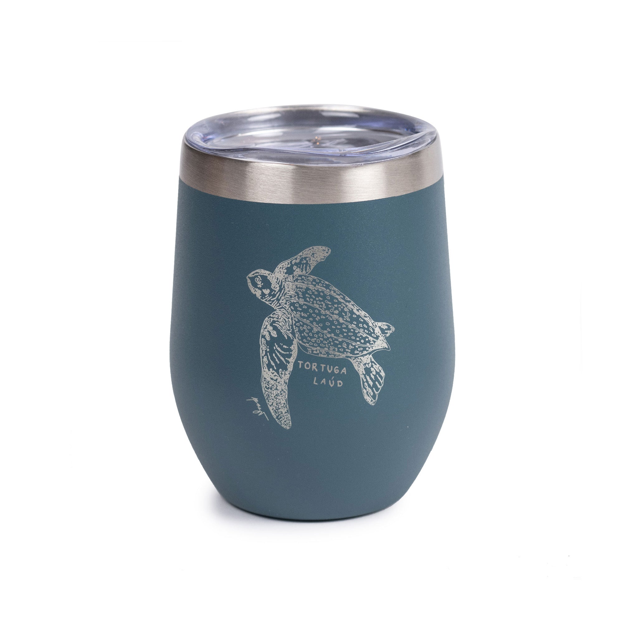 Atakama Outdoor - Vaso Térmico 350 Ml Azul Petróleo Tortuga Laúd