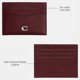 thumbnail image 3 of Estuche para tarjetas Coach 10 cm × 8 cm de cuero, 3 of 5