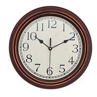 Magideal - Relojes Colgantes De 30Cm, Grandes Números Arábigos, Reloj De Pared Redondo Decorativo Silencioso Sin Tictac Para Hotel, Baño, Oficina, Decoraciones, Café Aureato