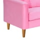thumbnail image 3 of Sofa New Retro 3C + 2 Pouf Felpa 04 Rosado, 3 of 6
