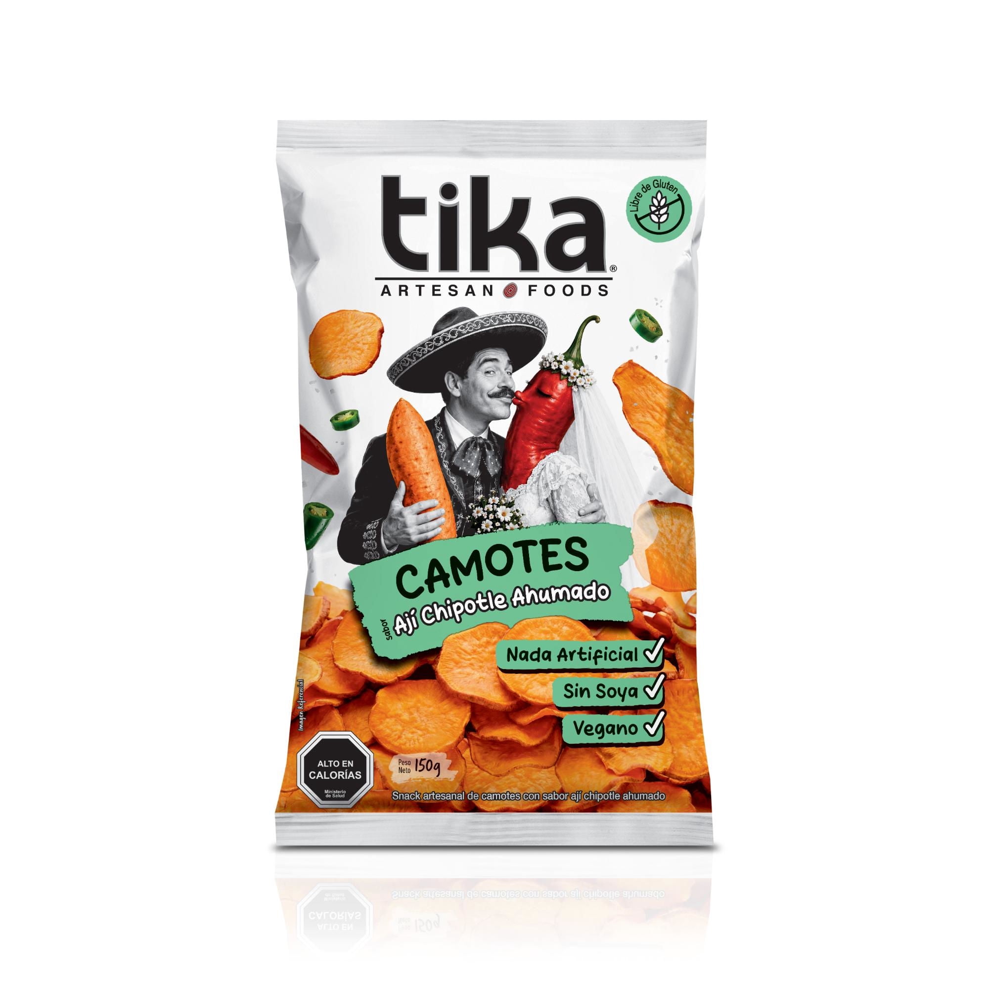 Papas Fritas Camote Jalapeño Chipotle 150 g Tika