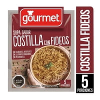 Sopa Sabor Costilla Con Fideos (5 Porciones) Sobre 62 G Gourmet
