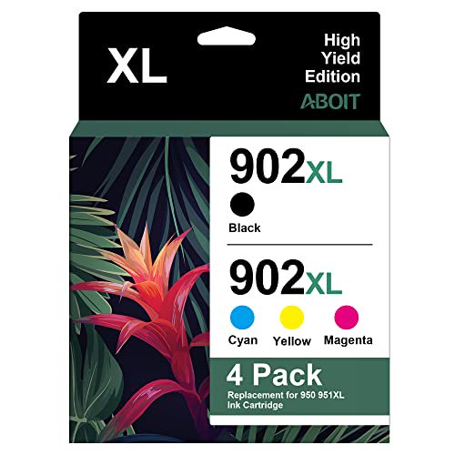 Paquete combinado de cartuchos de tinta 902XL de alto rendimiento, en reemplazo de