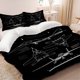 thumbnail image 1 of 3pcs Fighter Jet Three-View Drawing Pattern Set Soft And Comfortable Bedding Set Suitable for All Seasons, 1 of 5