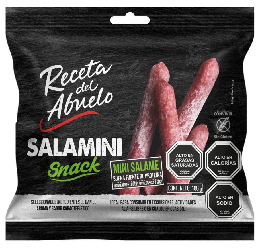 Salamín Snack Italiano 100 gr Receta del Abuelo