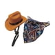 thumbnail image 5 of Disfraz De Vaquero De Mascota Sombrero De Vaquero Y Photo De Photo De Photo Cosplay Para Mascota Gato Dog Azul Marino, 5 of 5