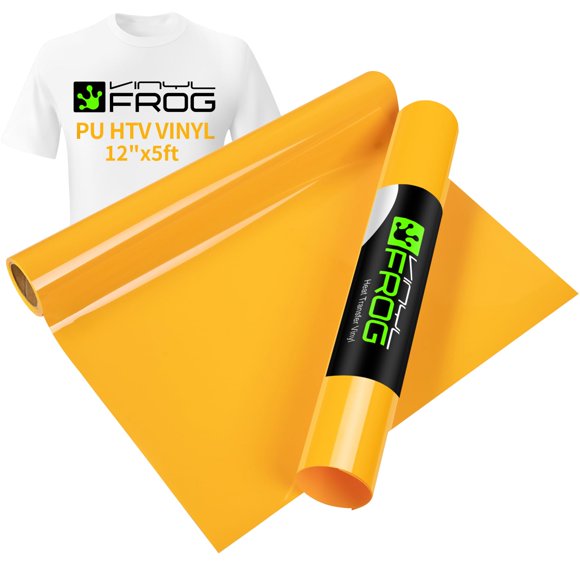 Vinilo HTV VINYL FROG 30 cm x 1,5 m Amarillo Mate