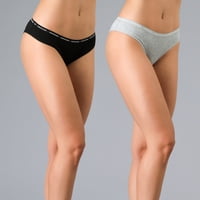 Pack X2 Bikini Algodon Logo Flores Mujer 25286-2