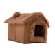 thumbnail image 1 of Caseta Para Perros Suave Con Forma De Cueva Cálida Extraíble Y Multifuncional Con Cojín Marrón M, 1 of 5