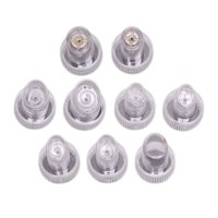 Magideal - 9 Puntas De Plástico, Accesorios De Limpieza Profunda, Cabezal De Repuesto Para El Atención Facial, Para De Belleza De Pelado De Agua De