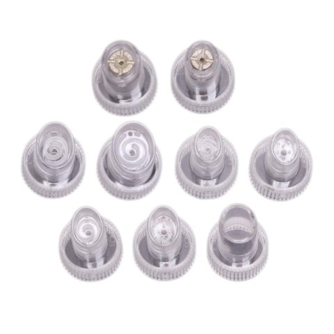 Magideal - 9 Puntas De Plástico, Accesorios De Limpieza Profunda, Cabezal De Repuesto Para El Atención Facial, Para De Belleza De Pelado De Agua De