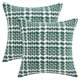 thumbnail image 1 of REGALWOVEN Paquete de 2 fundas de cojín decorativas de poliéster y algodón estilo tejido suave para sofá sala de estar sofá verde 18" x 18", 1 of 6