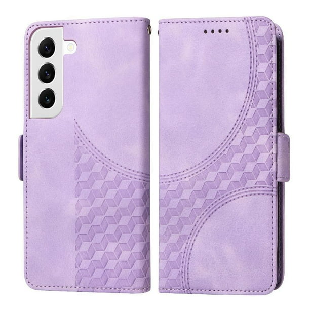 Carcasa FOXDOCK Samsung Galaxy S22 Plus de cuero PU, diseño acolchado clásico, protección contra caídas y rayones