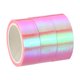 thumbnail image 1 of Uxcell 15mmx5m Cinta Holográfica Adhesiva de Papel de Aluminio Metálico, Rosa 3 Rollos, 1 of 5