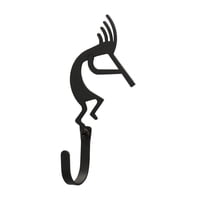 Village Wrought Iron - Wall Hook Village De Hierro Forjado Wh-56-S Kokopelli Silhouette