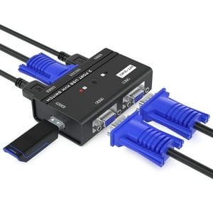 Conmutador Kvm Vga Mt-Viki 260Kl De 2 Puertos Usb Para 2 Ordenadores