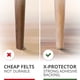 thumbnail image 3 of Almohadillas X-PROTECTOR para muebles, 133 unidades, fieltro de primera calidad, color marrón y beig, 3 of 6