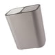 thumbnail image 4 of Cubo de basura doble húmedo y seco Contenedor de reciclaje Contenedor de doble compartimento Cubo de basura de 15 litros para cocina, vehículo, dormit Gris, 4 of 5