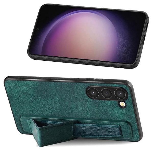 Funda Protectora con Correa para Samsung Galaxy S23 Resistente a Golpes Verde