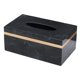 thumbnail image 1 of Soporte Para Caja De Pa?uelos Servilletero Veteado Para Aparadores De Cocina En Casa Negro Dorado, 1 of 5