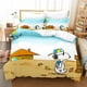 thumbnail image 1 of Lovely Snoopy Cartoon Cute Quilt Duvet Cover Set Kids Comforter Cover3-Piece Bedding Set, 1 of 4