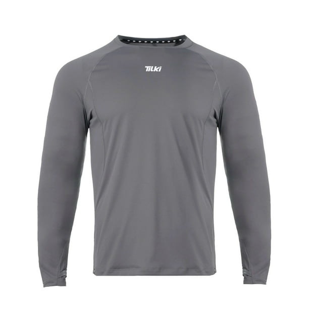 Polera Tilki Manga Larga Poly Lehinde Gris Tenis Padel