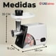 thumbnail image 3 of Maquina Moledora de Carnes Picadora Eléctrica 2500W de Potencia, 3 of 10
