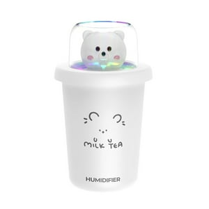 El Edén - Humidificador Usb, Diseño De Oso Para Hogar Y Oficina. Blanco