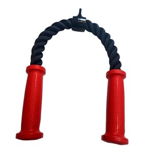 Ioensy - Accesorio Para Máquina De Cable De Cuerda Para Tríceps Para Sistema De Gimnasio Para Bíceps Y Hombros, Color Rojo