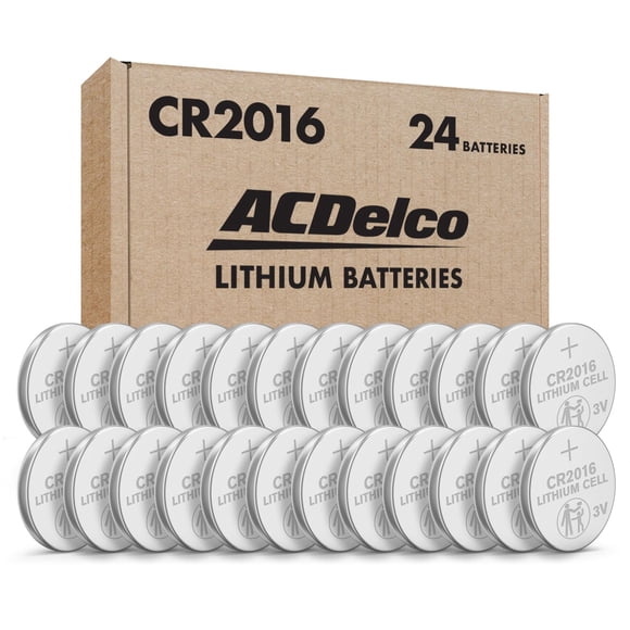 Batería ACDelco CR2016 de litio tipo moneda de 3 V, paquete de 24