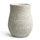 thumbnail image 1 of Maceta Santorini Alto Rayas Blanco BVS, 1 of 3
