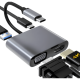 thumbnail image 1 of Hub adaptador USB-C 4 en 1 VGA HDMI USB 3.0 USB-C PD 4K, 1 of 3