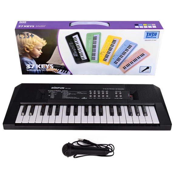 Teclado Piano Musical ZuzuBlooploo para Niños de 37 Teclas con Micrófono