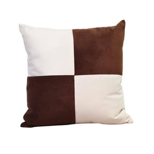 Máxima Design - Cojín Gabriela Café Moro Blanco Felpa 50X50 Cm