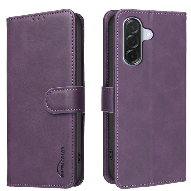 Funda Billetera para Samsung Galaxy S26 Protección RFID y Soporte Ajustable Morado